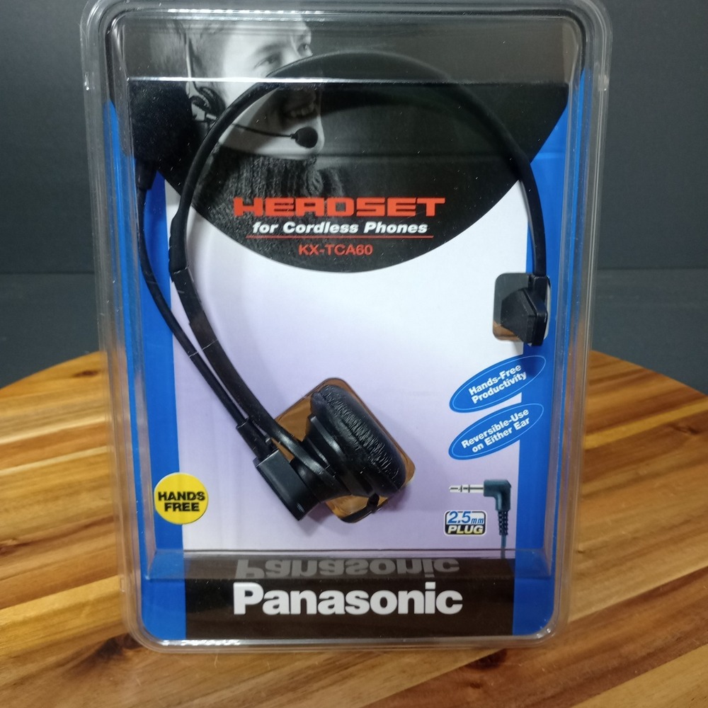 Panasonic Headset for Cordless Phones KX-TCA60 Black Headband M‎